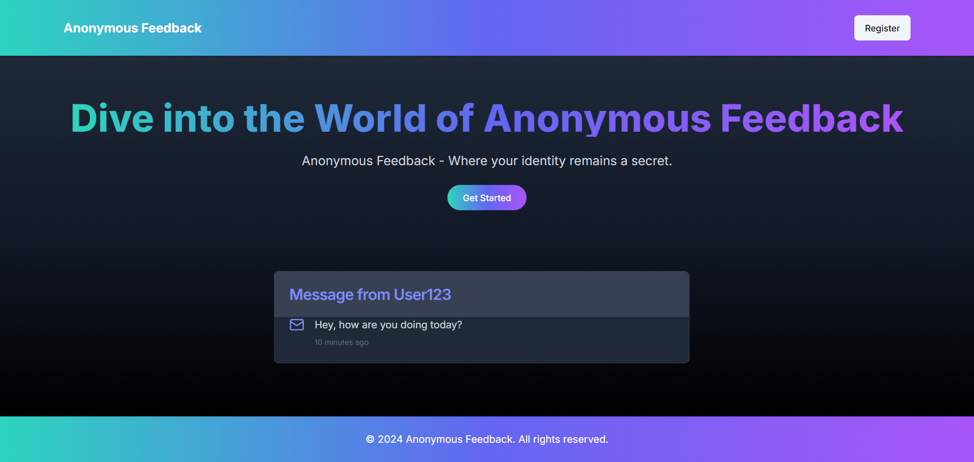 Anonymous Feedback